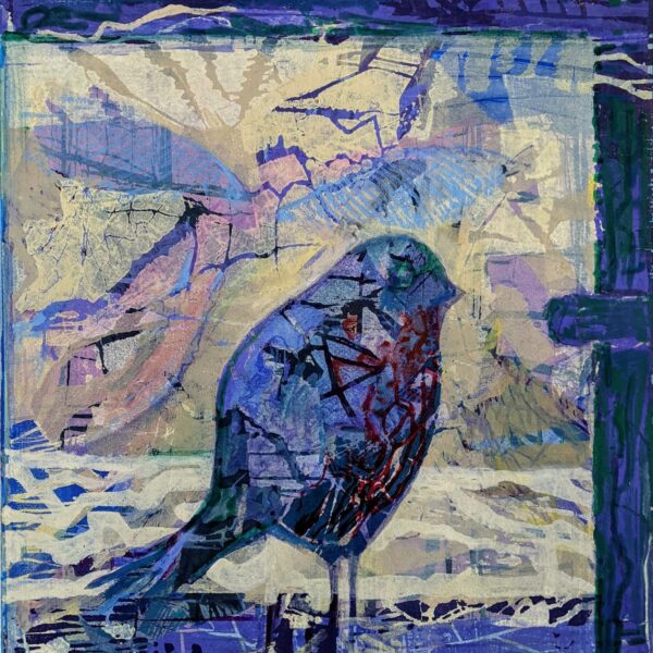 Vogel und Engel am Fenster · 03/2024